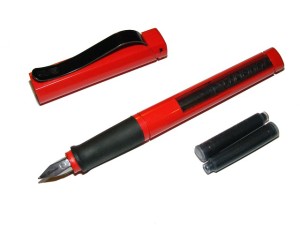 Time to submit: Red Fountain Pen used for editing